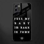 back in town back phone cover | glass case for vivo y72
