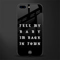 back in town glass case for iphone 8 plus image