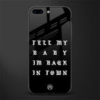 back in town glass case for iphone 8 plus image