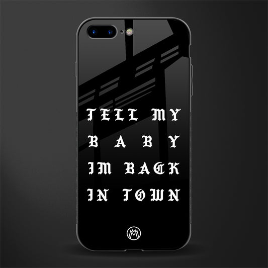 back in town glass case for iphone 8 plus image
