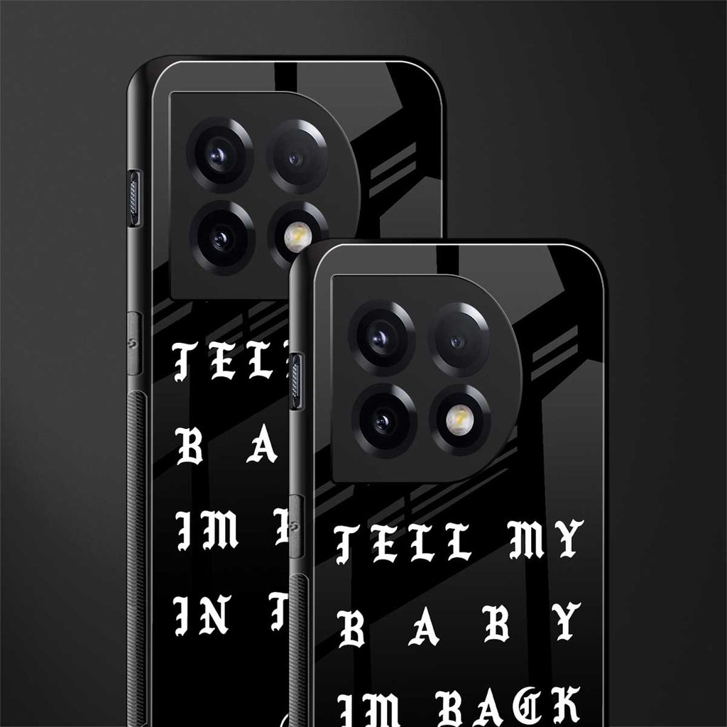 back in town back phone cover | glass case for oneplus 11
