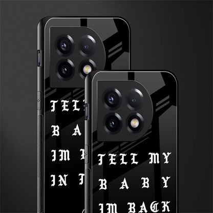 back in town back phone cover | glass case for oneplus 11