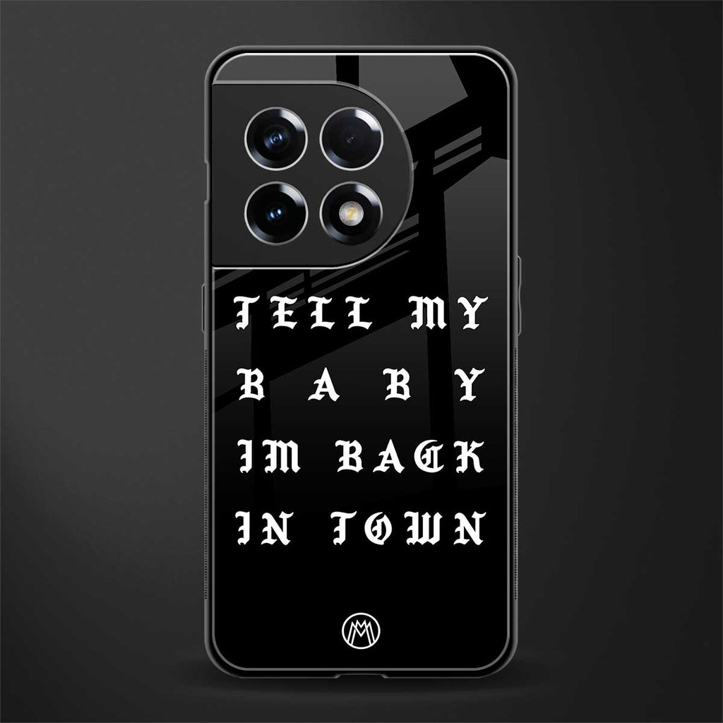 back in town back phone cover | glass case for oneplus 11r