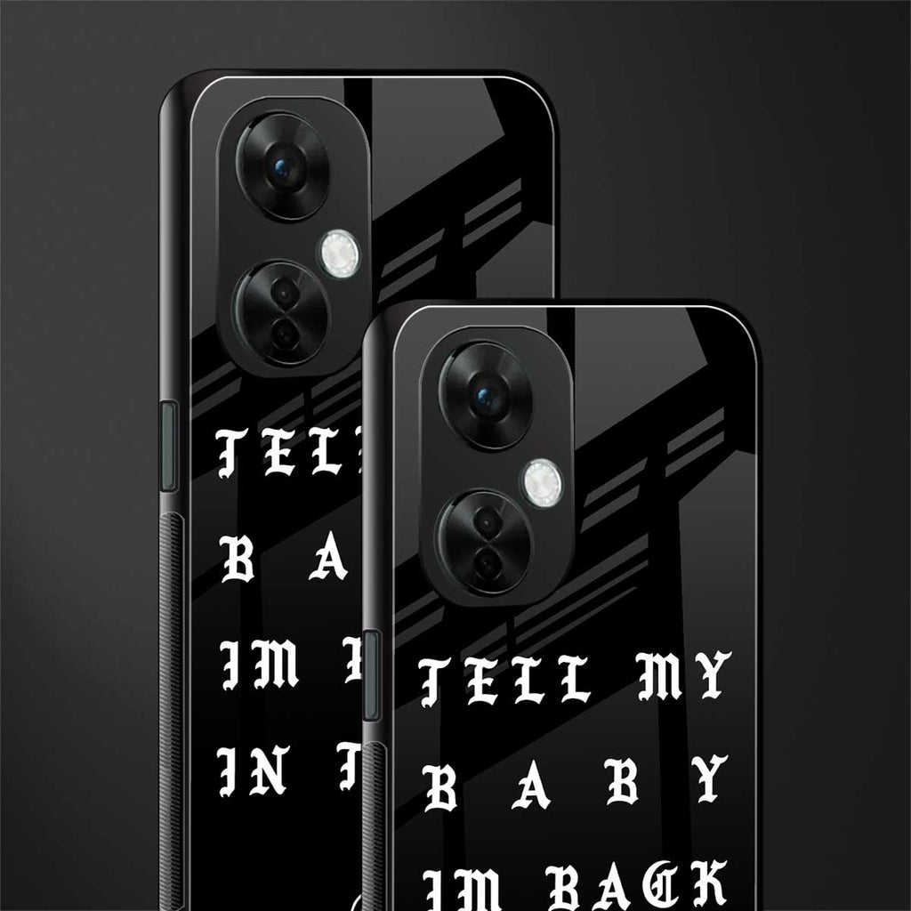 back in town back phone cover | glass case for oneplus nord ce 3 lite