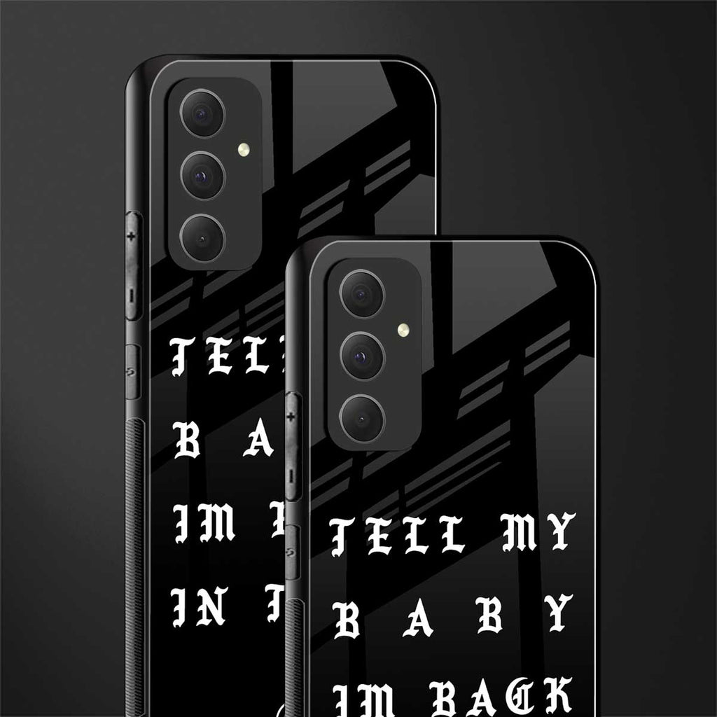 back in town back phone cover | glass case for samsung galaxy a54 5g