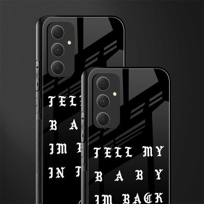 back in town back phone cover | glass case for samsung galaxy a54 5g