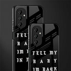 back in town back phone cover | glass case for samsung galaxy a14 5g