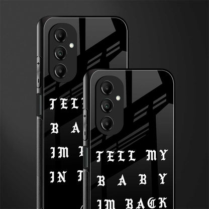 back in town back phone cover | glass case for samsung galaxy a14 5g