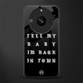 back in town back phone cover | glass case for realme 11 pro 5g