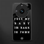 back in town back phone cover | glass case for realme 11 pro 5g