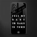 back in town back phone cover | glass case for samsun galaxy a24 4g