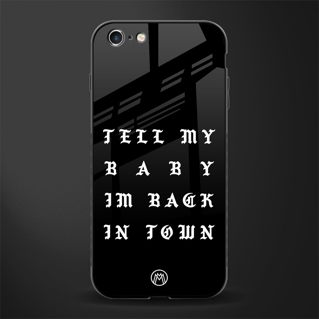 back in town glass case for iphone 6 image