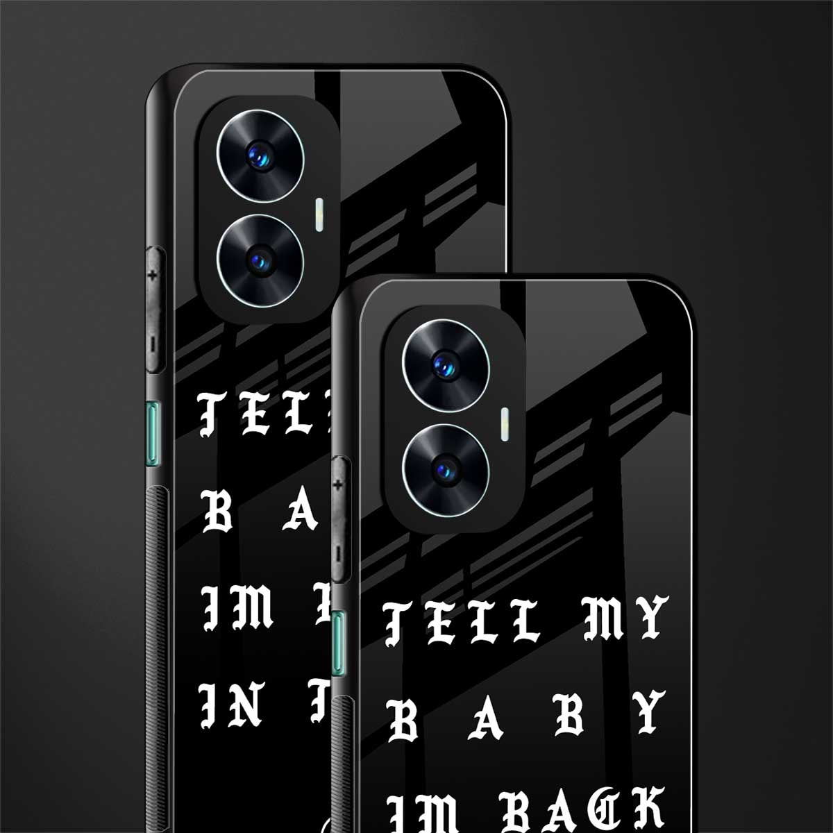 back in town back phone cover | glass case for realme c55