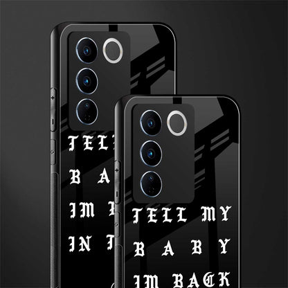 back in town back phone cover | glass case for vivo v27 pro 5g