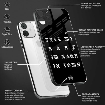 back in town back phone cover | glass case for samsun galaxy a24 4g