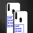 bad at math glass case for realme narzo 10a image-2
