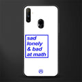 bad at math glass case for realme narzo 10a image