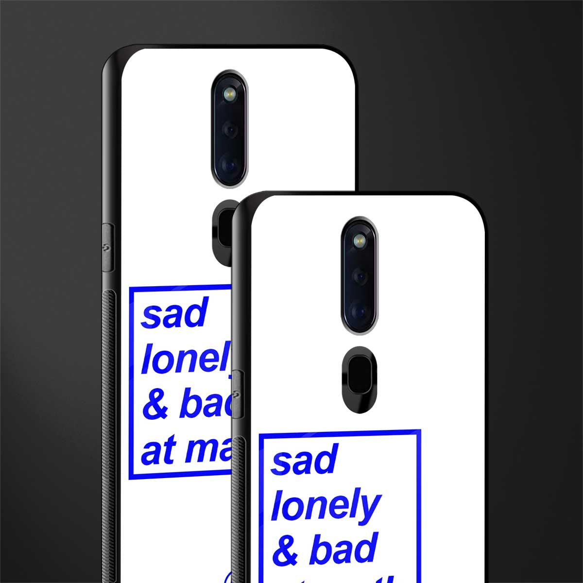 bad at math glass case for oppo f11 pro image-2