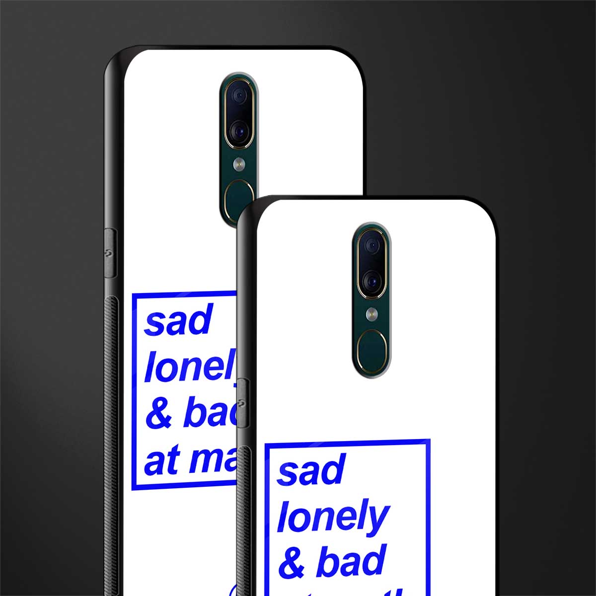 bad at math glass case for oppo f11 image-2