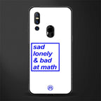 bad at math glass case for vivo v15 image