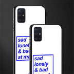 bad at math glass case for samsung galaxy a71 image-2