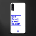 bad at math glass case for samsung galaxy a30s image