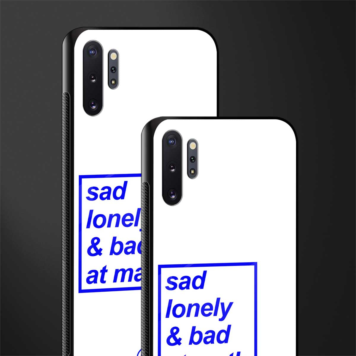 bad at math glass case for samsung galaxy note 10 plus image-2