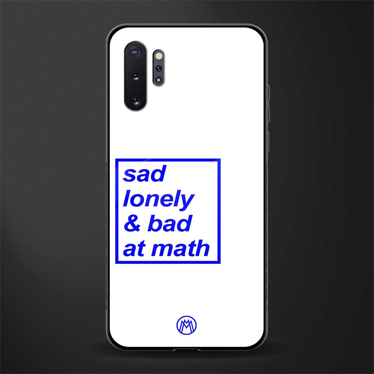 bad at math glass case for samsung galaxy note 10 plus image