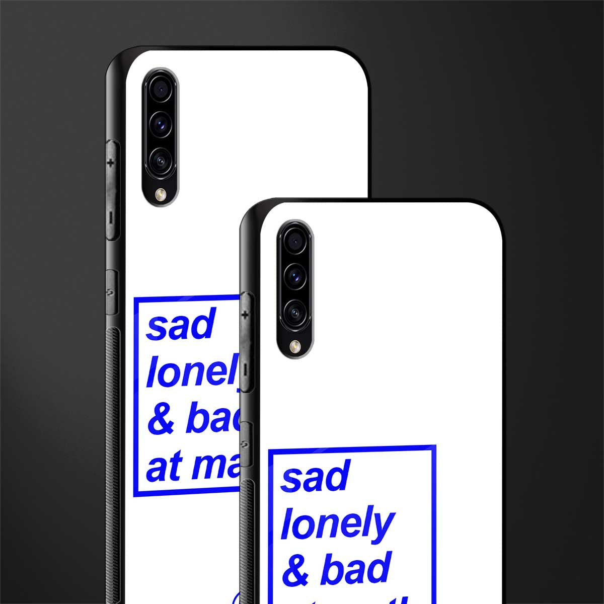 bad at math glass case for samsung galaxy a70s image-2