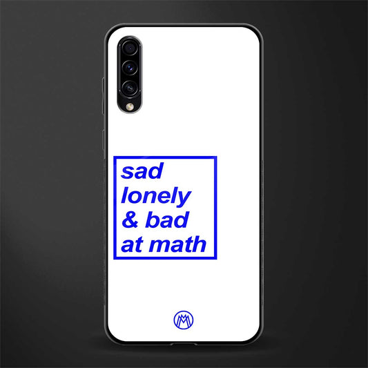 bad at math glass case for samsung galaxy a70 image