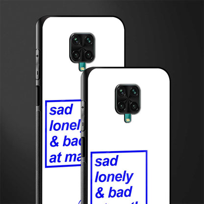 bad at math glass case for redmi note 9 pro max image-2