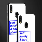 bad at math glass case for redmi note 7s image-2