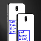 bad at math glass case for redmi 8a image-2
