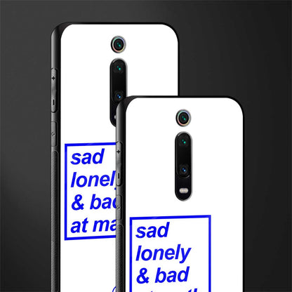 bad at math glass case for redmi k20 pro image-2