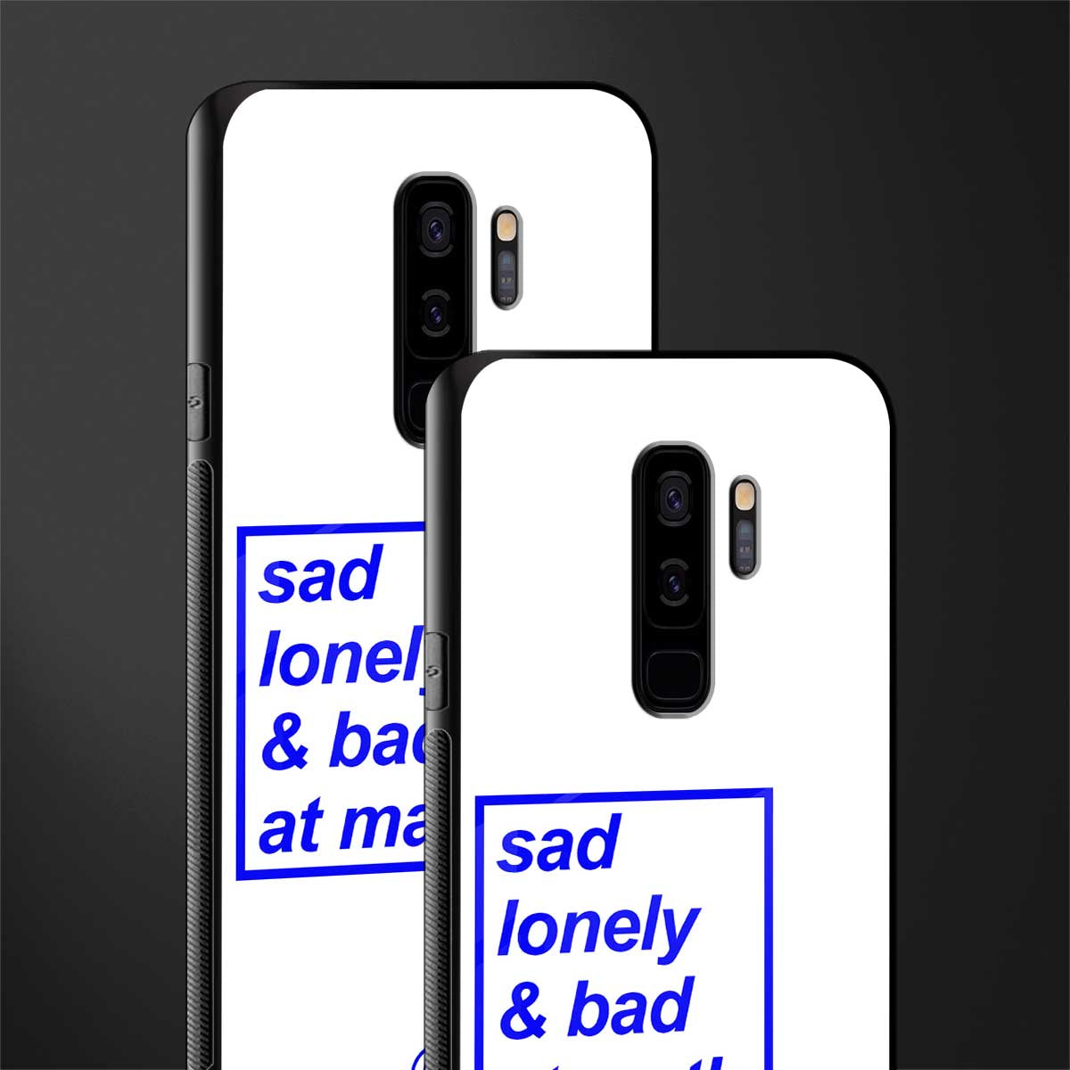bad at math glass case for samsung galaxy s9 plus image-2