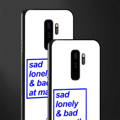 bad at math glass case for samsung galaxy s9 plus image-2