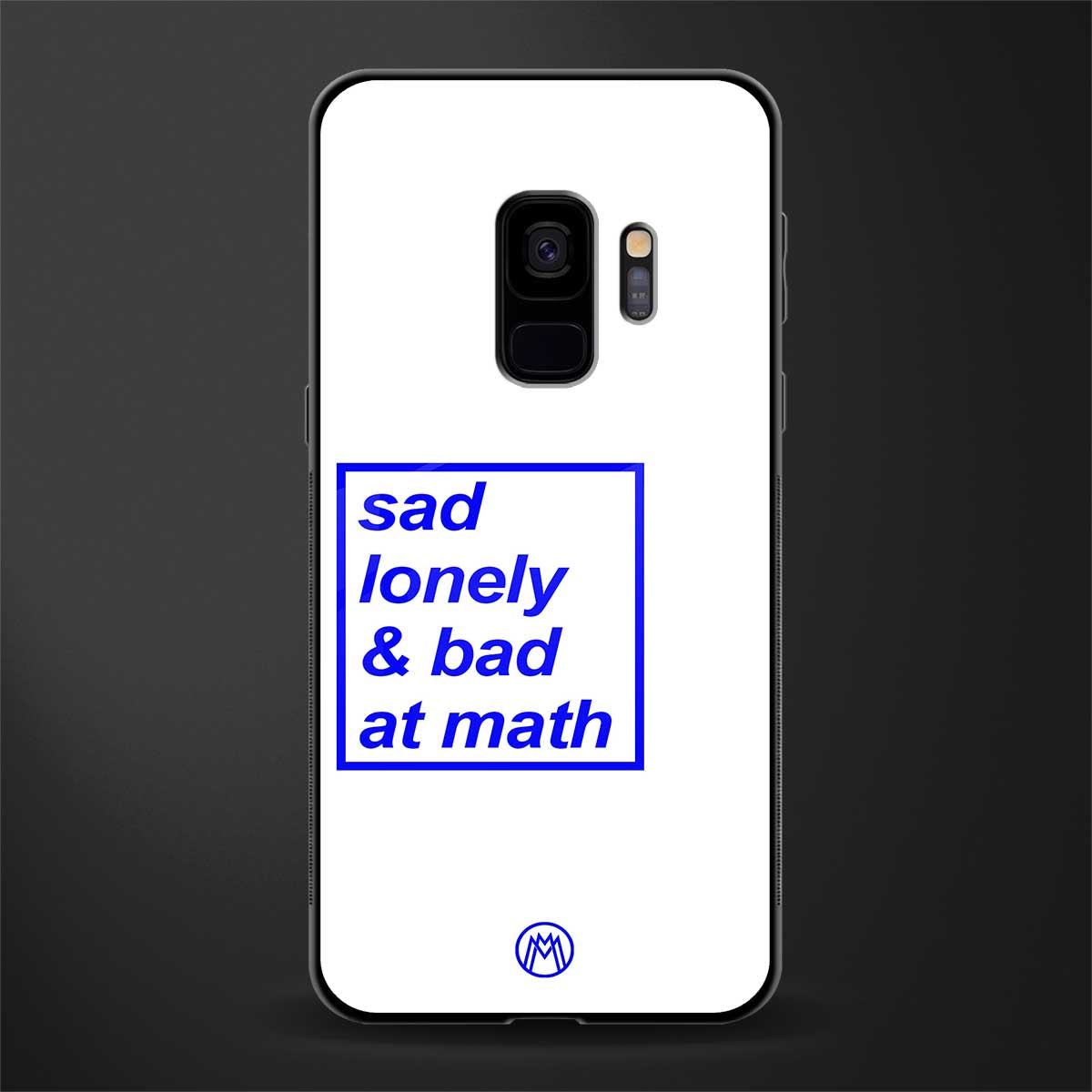 bad at math glass case for samsung galaxy s9 image