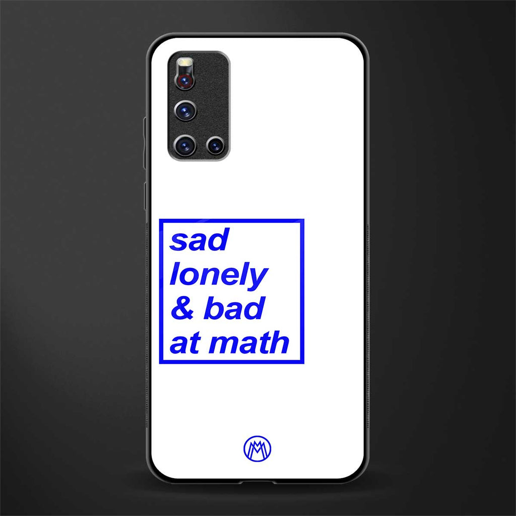 bad at math glass case for vivo v19 image
