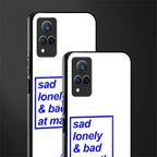 bad at math glass case for vivo v21 5g image-2
