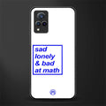 bad at math glass case for vivo v21 5g image