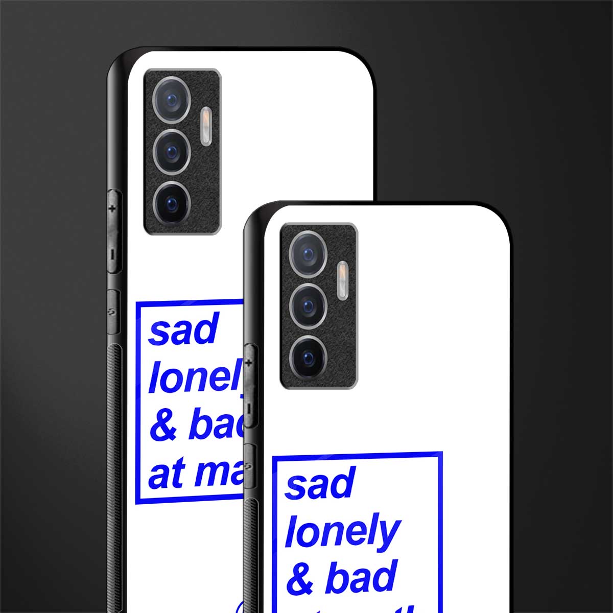 bad at math glass case for vivo v23e image-2