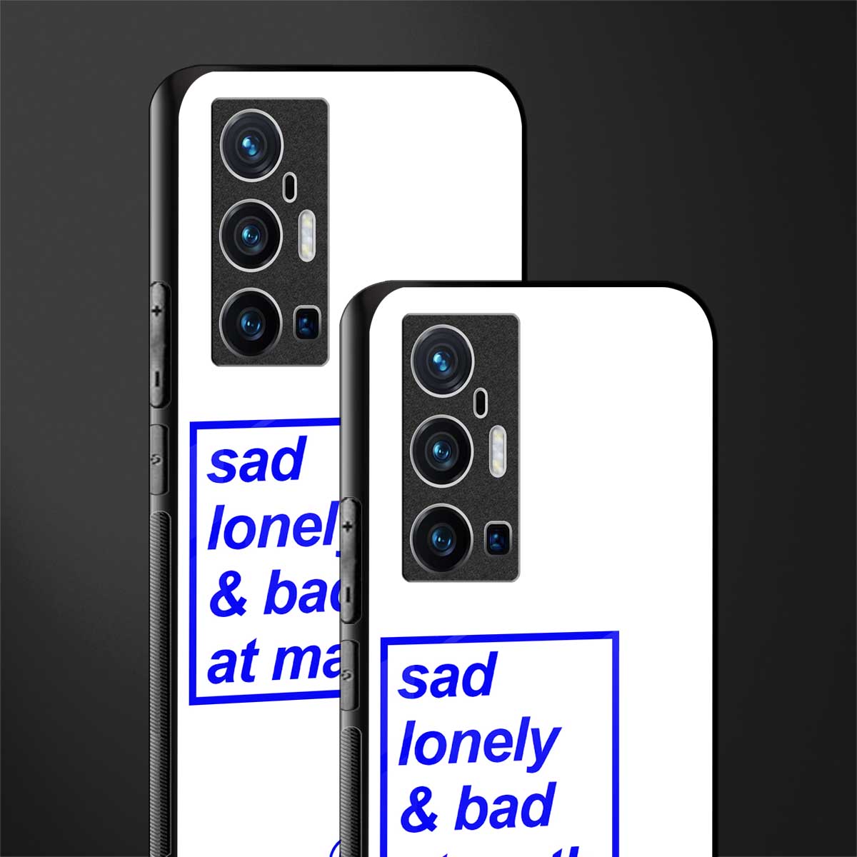 bad at math glass case for vivo x70 pro plus image-2