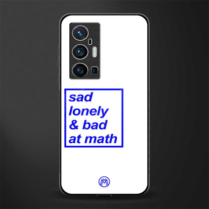 bad at math glass case for vivo x70 pro plus image