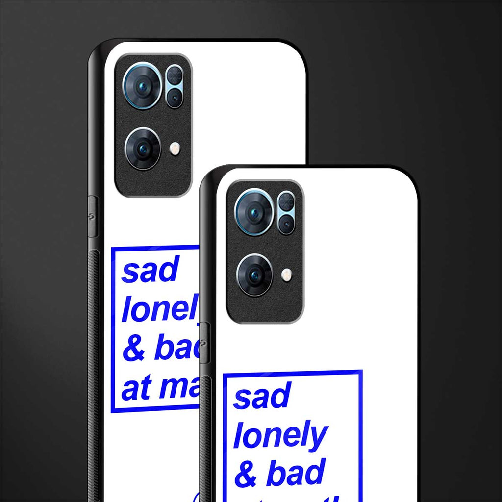 bad at math glass case for oppo reno7 pro 5g image-2