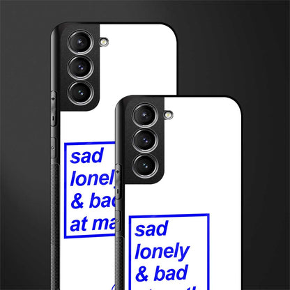 bad at math glass case for samsung galaxy s21 image-2