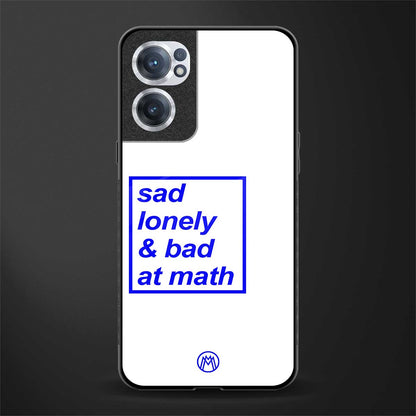 bad at math glass case for oneplus nord ce 2 5g image