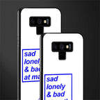 bad at math glass case for samsung galaxy note 9 image-2