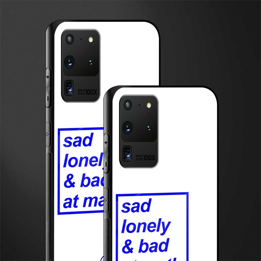 bad at math glass case for samsung galaxy s20 ultra image-2