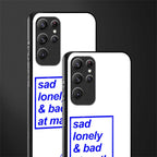 bad at math glass case for samsung galaxy s22 ultra 5g image-2