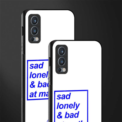 bad at math glass case for oneplus nord 2 5g image-2